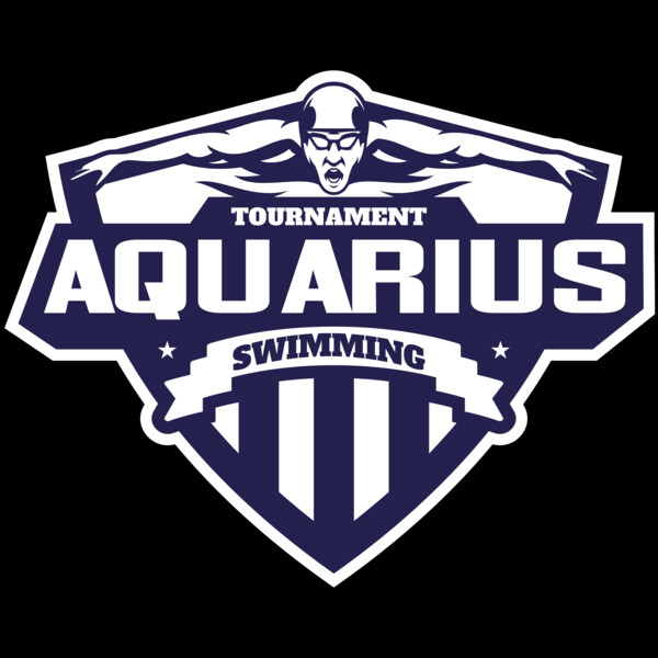 Aquarius Swimming Tournament logo template Thumbnail