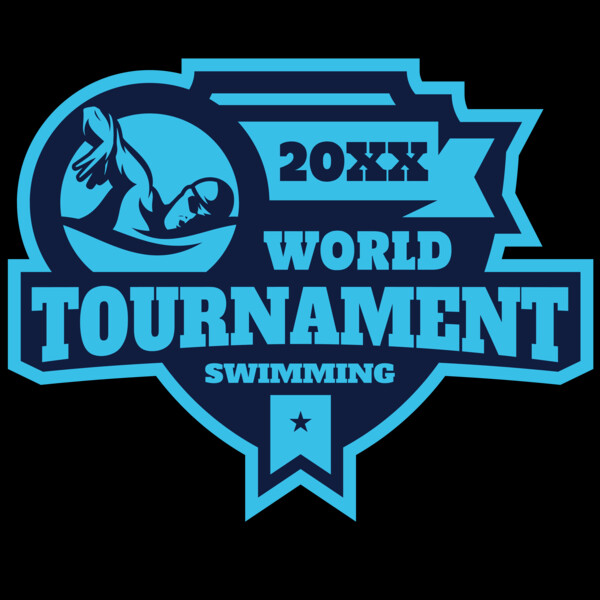 Tournament World  Swimming logo template Thumbnail