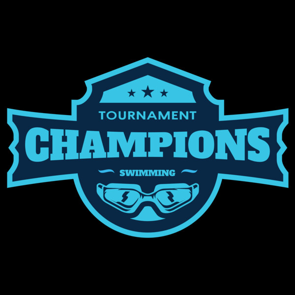 Champions Tournament Swimming logo template Thumbnail