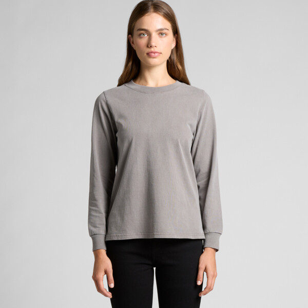 Wo's Heavy Faded L/S Tee Thumbnail