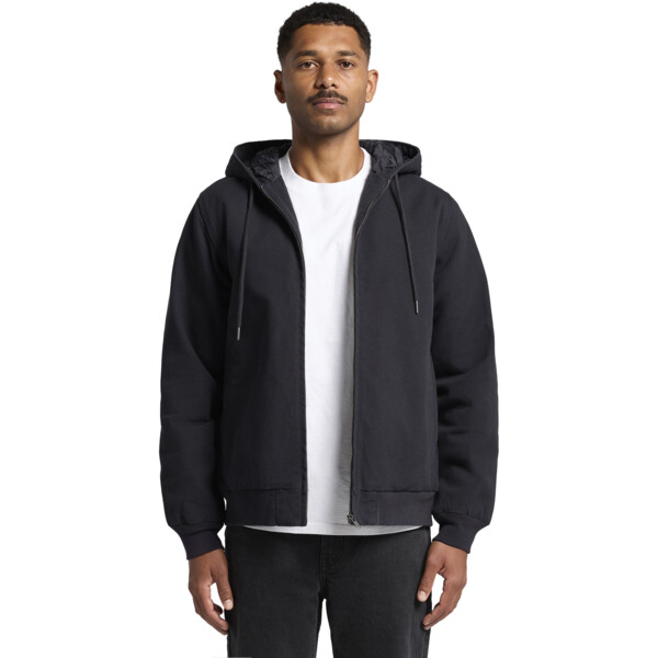 Canvas Bomber Hood Jacket Thumbnail